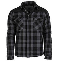 Куртка в стиле дровосека черный серый 10370508 Mil-Tec Lumber Jacket размер L SN, код: 8447237