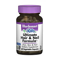 Комплекс для кожи волос ногтей Bluebonnet Nutrition Ultimate Hair Nail Formula 60 Veg Caps PI, код: 7682862