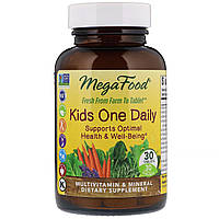 Витамины для детей MegaFood Kids One Daily 30 таблеток (8138) PM, код: 1535628