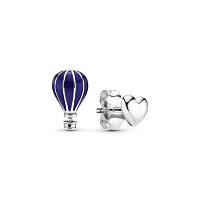 Серебряные серьги Pandora Воздушный шар и сердце 298058EN195 UN, код: 7361484