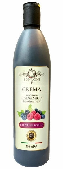 Соус Бальзамічний Crema Bonacini Balsamico Frutti di Bosco 500 мл Італія, фото 1
