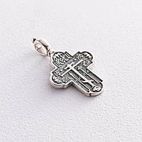 Серебряный православный крест с чернением 13134 Оникс GR, код: 6734569