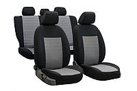 Авточехлы на сиденье для SKODA Rapid 2013-2019 POK-TER Pure Line с серой вставкой EM, код: 8448726