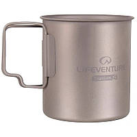 Кружка Lifeventure Titanium Mug 450 мл Сірий 9519 BX, код: 6690642