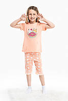 Пижама для девочки ELMOS 2365 5-6 лет Персиковый (2000989806769) PK, код: 8310606