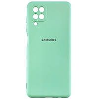 Чехол New Silicone Case Samsung Galaxy A12 M12 Mint OS, код: 8109231