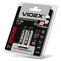 Батарейка акумулятор Videx AA 2500mah 2 шт