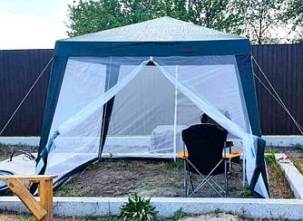Тент-шатер с москитной сеткой 3х3 метра для пасеки и откачки меда