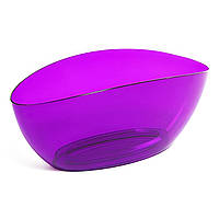 Фіолетовий декоративний вазон із прозорого пластику 35*15*15см, Місяць