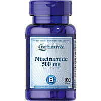 Ниацин Puritan's Pride Niacinamide 500 mg 100 Tabs FS, код: 7518883