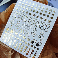 Слайдеры для ногтей Navi nails - Ultra foil-1 (золото)
