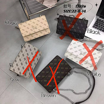 Сумочка крос-боді жіноча 22*14 см з клапаном зі штучної шкіри в різних кольорах VV