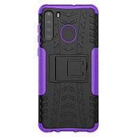 Чехол Armor Case для Samsung Galaxy A21 Purple PK, код: 7410894