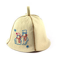 Банная шапка Luxyart Снеговики Белый (LA-349) PK, код: 1101630