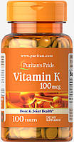 Витамин К Puritans Pride 100 мкг 100 таблеток (31996) CP, код: 1536025