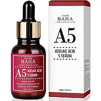 Противовоспалительная сыворотка с азелаиновой кислотой Cos De BAHA A5 Azelaic Acid 5 serum 30 PR, код: 8289717