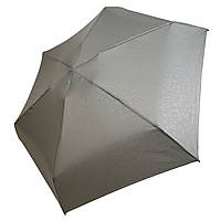 Карманный женский механический мини-зонт с принтом букв в капсуле от Rainbrella серый 0260-4 UN, код: 8324089