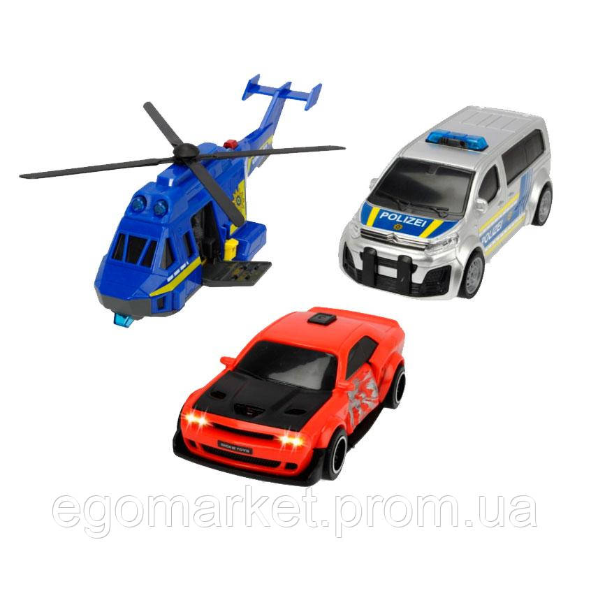 Іграшковий набір Dickie Toys Поліцейська гонитва 2 машинки OL86863 EM, код: 7427240
