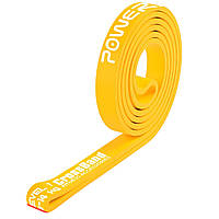 Эспандер-петля резинка для фитнеса и кроссфита PowerPlay 4115 Power Band Light Желтая 1-7kg SN, код: 8388146