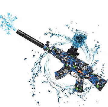 Бластер автоматичний Auto AK 47 Gel Ball з гель кульками орбіз 10500шт eXtream blue