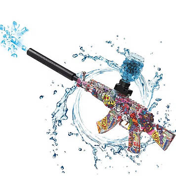 Бластер автоматичний Auto AK 47 Gel Ball з гель кульками орбіз 10500шт eXtream RED