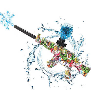 Бластер автоматичний Auto AK 47 Gel Ball з гель кульками орбіз 10500шт eXtream green