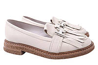 Туфлі жіночі з натуральної шкіри на низькому ходу Бежеві Aquamarin 1931-21DTC 39 SN, код: 7365191
