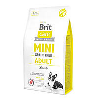 Корм Brit Care Mini Grain Free Adult Lamb для взрослых собак мелких пород с ягненком 2 кг ST, код: 8451261