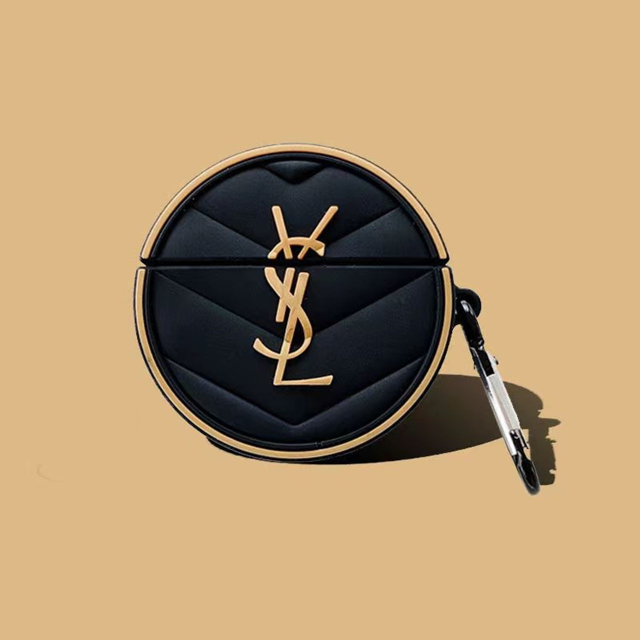 Силіконовий чохол Alitek для навушників Apple AirPods 1 / 2 + карабін YSL