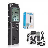 Диктофон для записи разговоров с большим LCD экраном Doitop T60 32 Гб памяти (100321) PR, код: 1677637