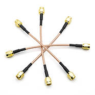 Кабель пігтейл антенний SMA Male 10 см перехідник для 4G 3G GSM WiFi роутера, модему, коаксіальний RG-316, фото 3