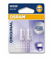 Автолампа ук. OSRAM 2845-02B W5W 24V W2.1X9.5D 10X2 Blister KB, код: 6720684