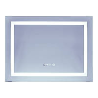 Зеркало Mixxus Warm MR02-80x60 (часы, LED-подсветка, антизапотевание) (MI6004) CP, код: 8406091