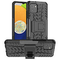 Чехол Armor Case Samsung Galaxy A03 Black PK, код: 8109896