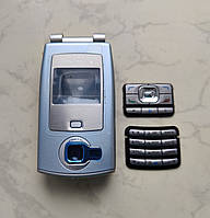 Корпус Nokia N71 (AAA)(голубой)(с клавиатурой)