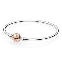 Серебряный браслет Pandora бенгл Rose 580713 23 BX, код: 7360917