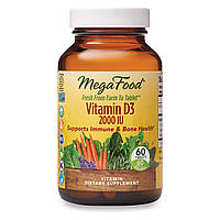 Витамин D3 2000 IU, Vitamin D3, MegaFood, 60 таблеток GT, код: 2337606