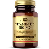 Пиридоксин Solgar Vitamin B6 100 mg 100 Veg Caps OB, код: 7778635