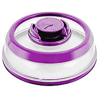 Вакуумная многоразовая крышка Vacuum Food Sealer 19 см A-Plus 0165 прозрачно-розовая BB, код: 8357574