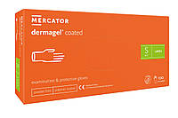 Перчатки латексные Mercator Medical Dermagel Coated S Белые 100 шт (00-00000136) EJ, код: 8246389