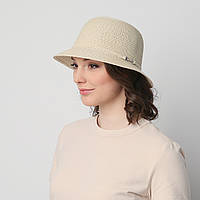 Шляпа женская с маленькими полями LuckyLOOK 844-019 One size Бежевый NL, код: 7440075