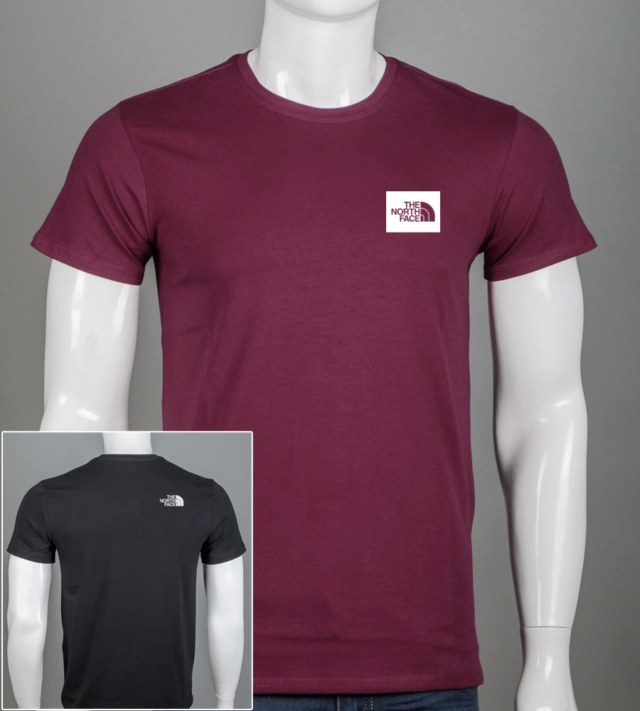 Футболка чоловіча TheNorthFace 2407м (Уп.4шт M-XXL), Марсала