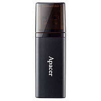 Флеш-накопитель USB3.2 64GB Apacer AH25B Black (AP64GAH25BB-1) EJ, код: 7764392