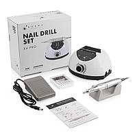 Фрезер для манікюру Bucos Nail Drill X4 PRO WHITE PEARL 65 Ватт, 35 000 об/хв.