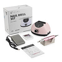 Фрезер для манікюру Bucos Nail Drill X4 PRO SMOOTH PINK 65 Ватт, 35 000 об/хв.