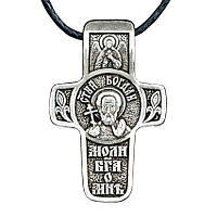 Крест нательный посеребренный Silvering Богдан Святой мученик Богдан (Феодот) Адрианопольский EM, код: 6838249
