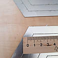 Наклейка на стіну (знижений у ціні товар)  дзеркальна акрил шестигранники 24 штук срібло декор 87041, фото 6