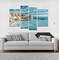 Модульна картина Poster-land Місто Пляж Art-21_4 KB, код: 6502714