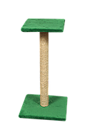 Когтеточка (дряпка) Мур-Мяу Двойка в джутовой веревке Зеленая PK, код: 5866211
