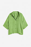 Блузка вискозная для женщины H&M 1131902-004 L Зеленый